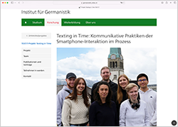 Website Texting in Time: Kommunikative Praktiken der Smartphone-Interaktion im Prozess